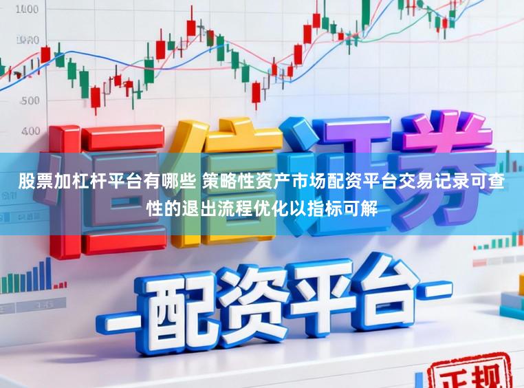股票加杠杆平台有哪些 策略性资产市场配资平台交易记录可查性的退出流程优化以指标可解